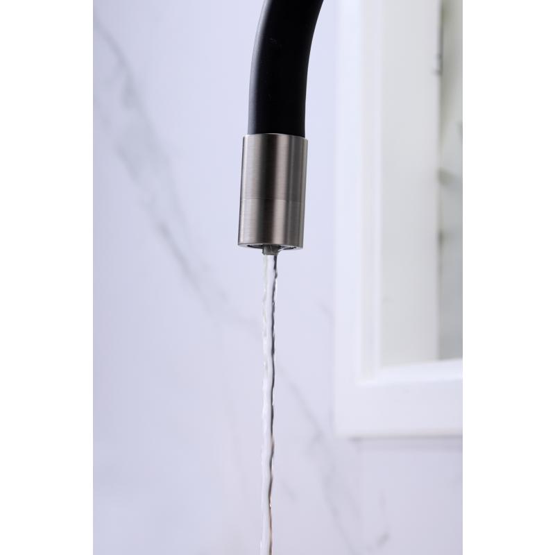 Смеситель для кухни Paulmark Salix Sa213419-GM Вороненая сталь