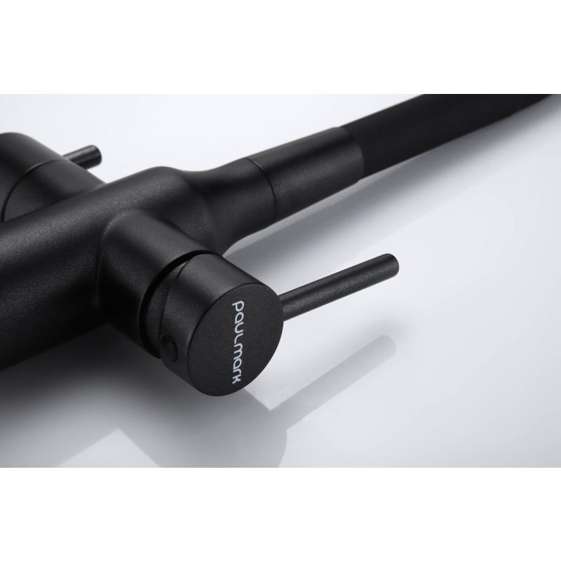 Смеситель для кухни Paulmark Salix Sa213419-418 Черный металлик