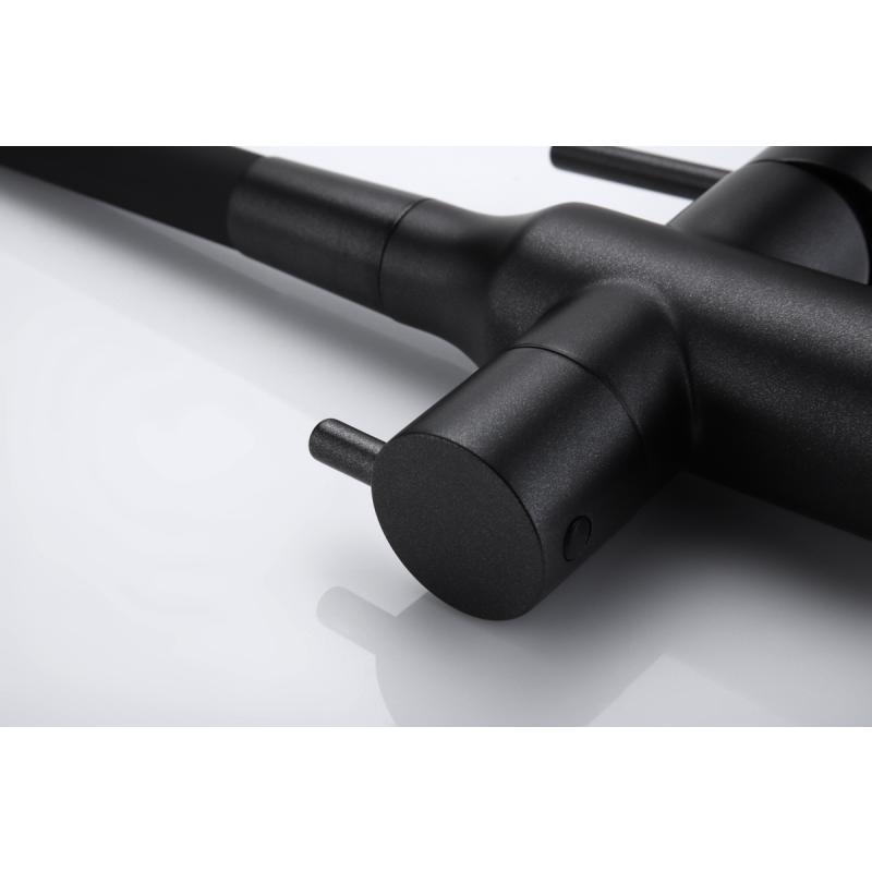 Смеситель для кухни Paulmark Salix Sa213419-418 Черный металлик