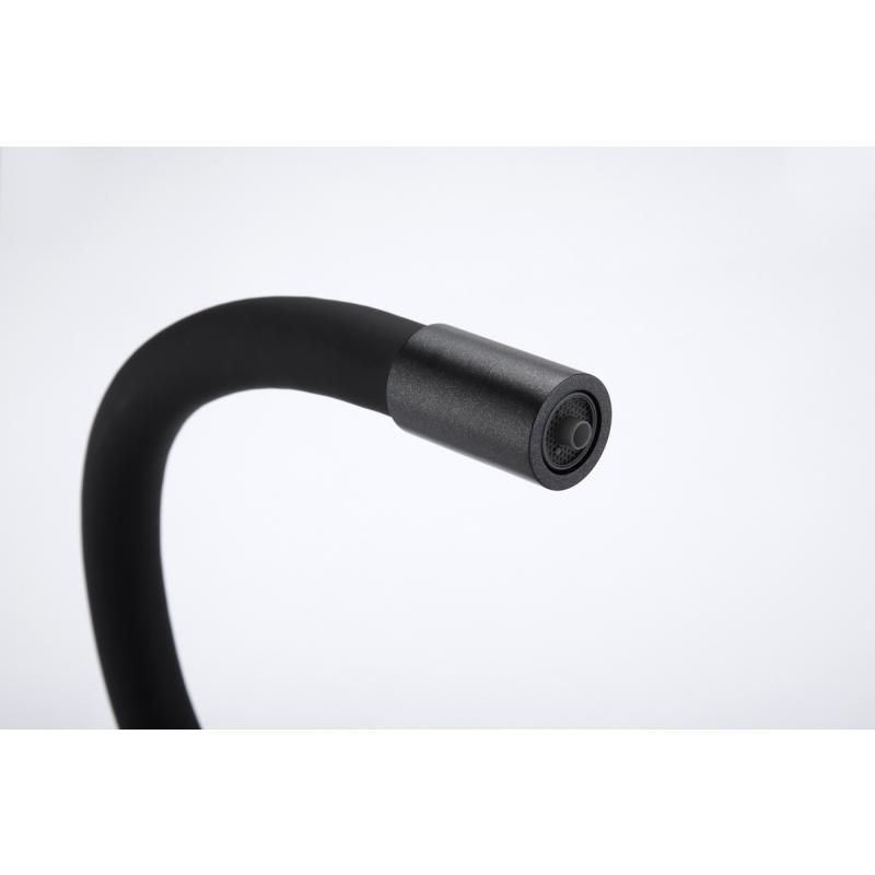 Смеситель для кухни Paulmark Salix Sa213419-418 Черный металлик