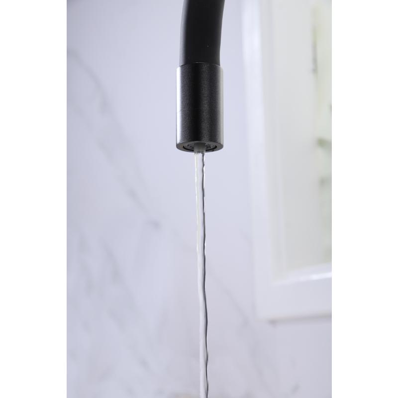 Смеситель для кухни Paulmark Salix Sa213419-418 Черный металлик