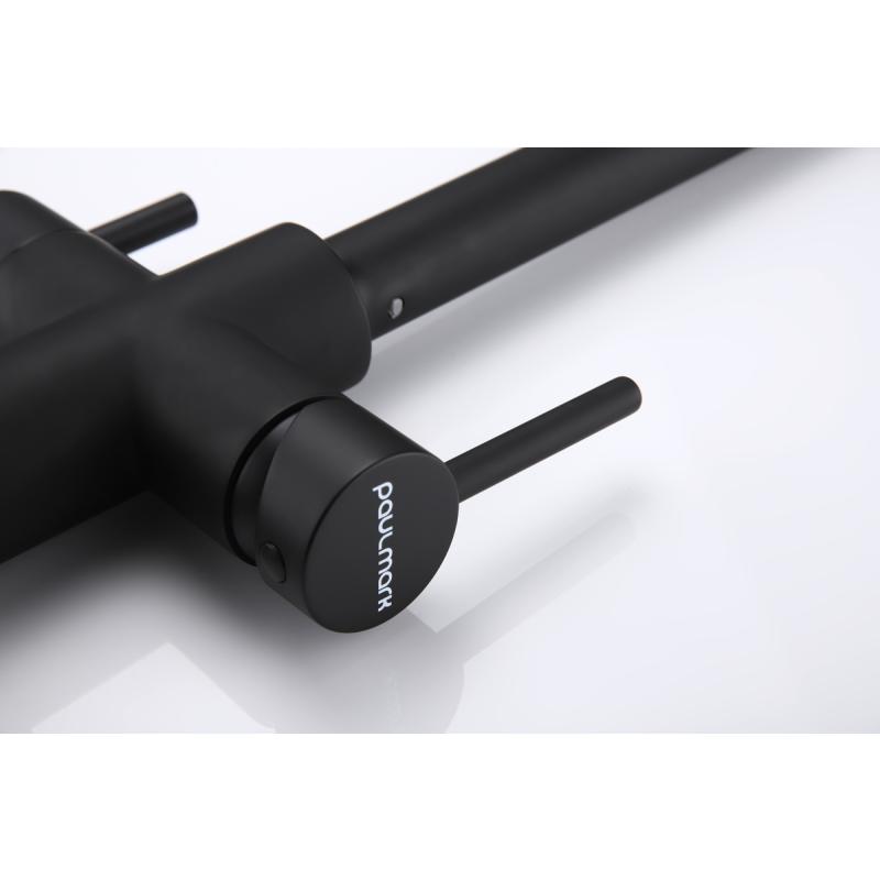 Смеситель для кухни Paulmark Lange La214212-401 Антрацит