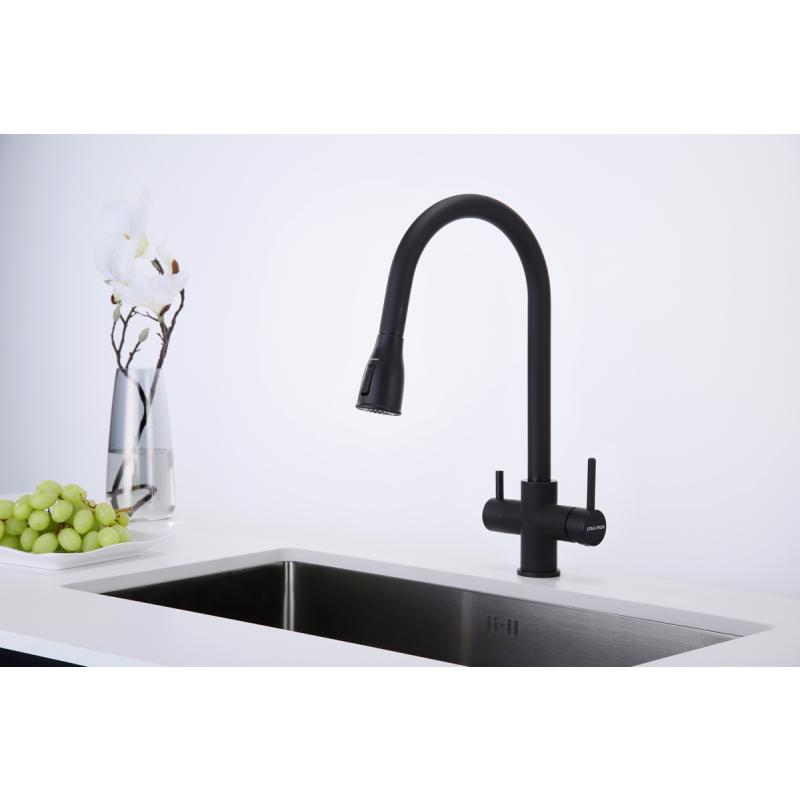 Смеситель для кухни Paulmark Lange La214212-401 Антрацит