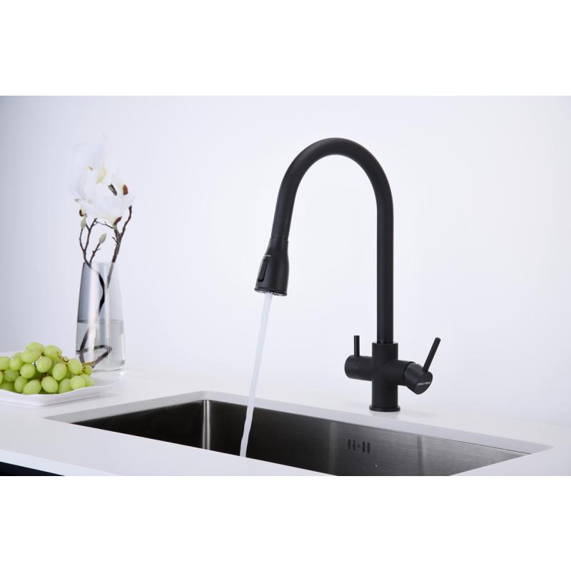 Смеситель для кухни Paulmark Lange La214212-401 Антрацит