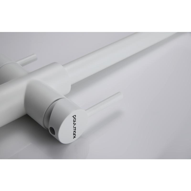 Смеситель для кухни Paulmark Lange La214212-431 Белый матовый