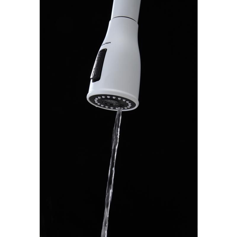 Смеситель для кухни Paulmark Lange La214212-431 Белый матовый