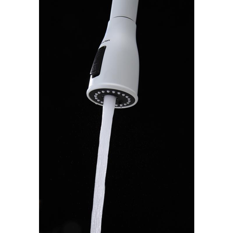 Смеситель для кухни Paulmark Lange La214212-431 Белый матовый