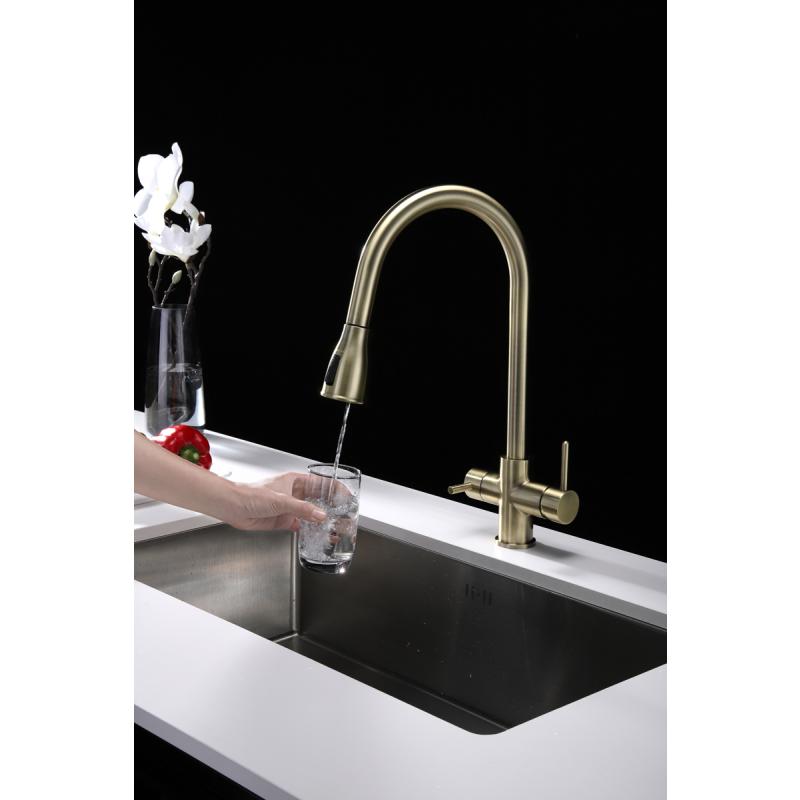 Смеситель для кухни Paulmark Lange La214212-BR Бронза