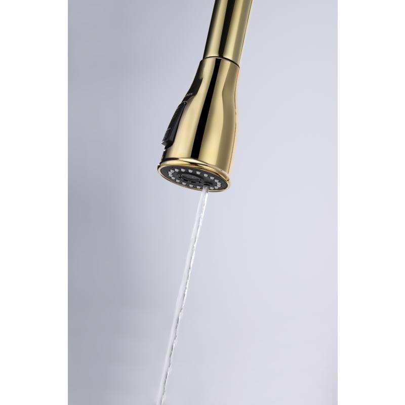 Смеситель для кухни Paulmark Lange La214212-G Золото