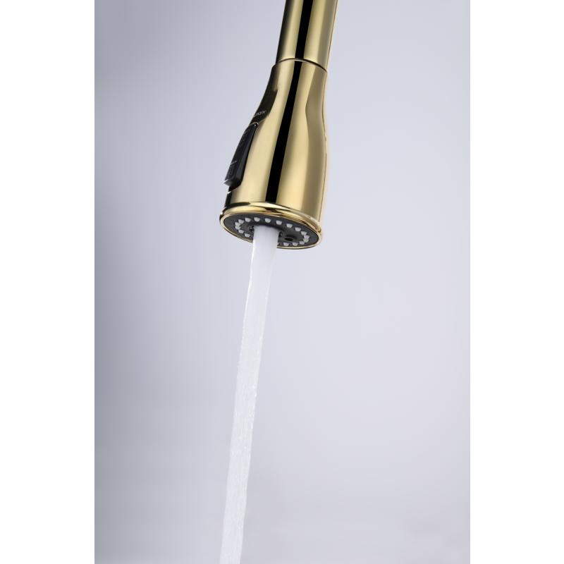 Смеситель для кухни Paulmark Lange La214212-G Золото