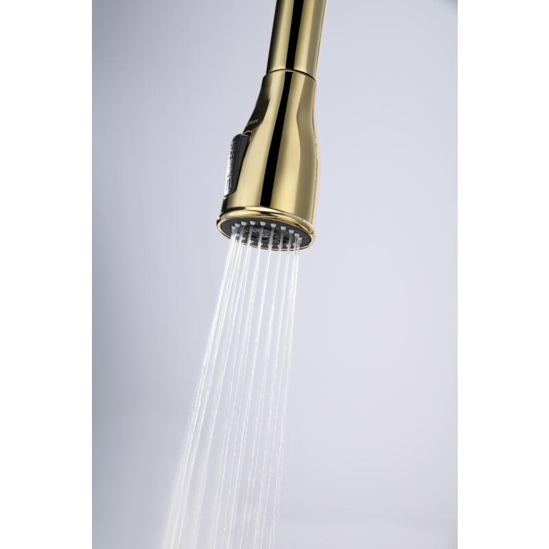 Смеситель для кухни Paulmark Lange La214212-G Золото