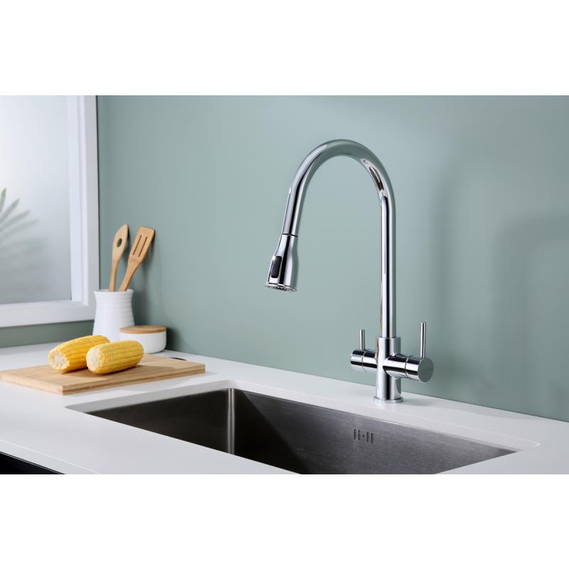 Смеситель для кухни Paulmark Lange La214212-CR Хром