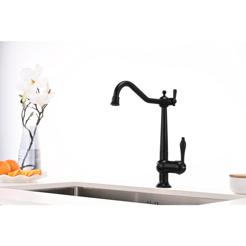 Смеситель для кухни Paulmark Retro Re213226-401 Антрацит