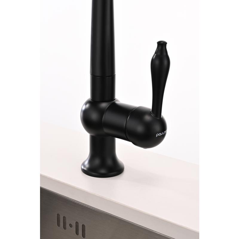 Смеситель для кухни Paulmark Retro Re213226-401 Антрацит