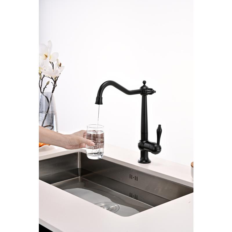 Смеситель для кухни Paulmark Retro Re213226-401 Антрацит