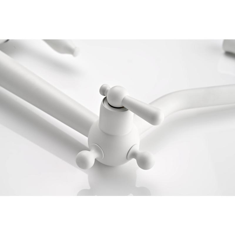 Смеситель для кухни Paulmark Retro Re213226-431 Белый матовый