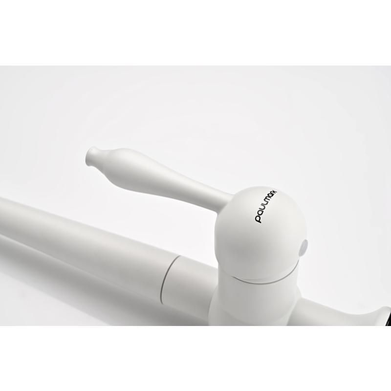 Смеситель для кухни Paulmark Retro Re213226-431 Белый матовый