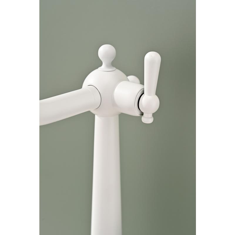 Смеситель для кухни Paulmark Retro Re213226-431 Белый матовый