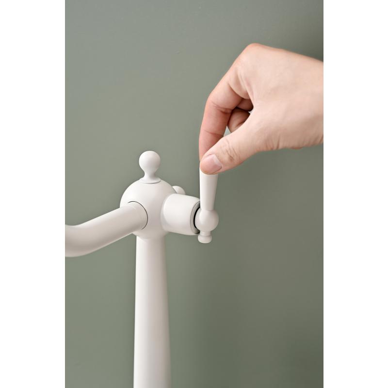 Смеситель для кухни Paulmark Retro Re213226-431 Белый матовый