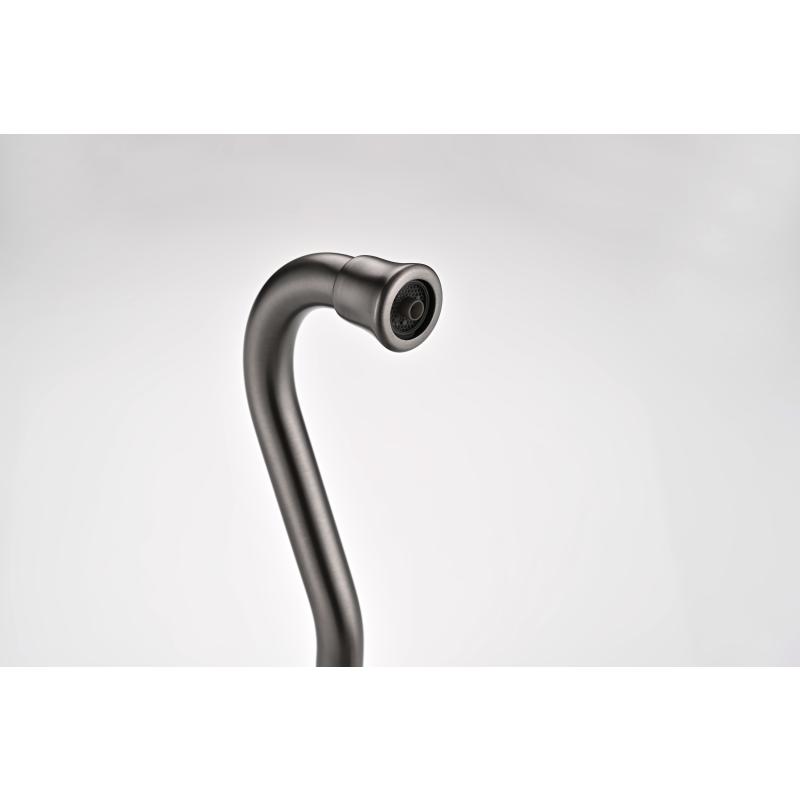 Смеситель для кухни Paulmark Retro Re213226-GM Вороненая сталь