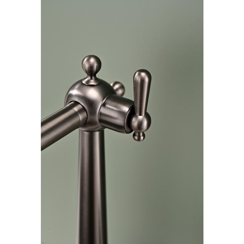 Смеситель для кухни Paulmark Retro Re213226-GM Вороненая сталь