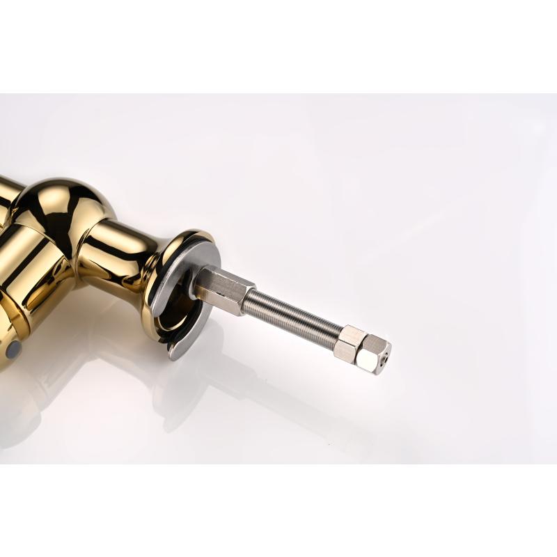 Смеситель для кухни Paulmark Retro Re213226-G Золото