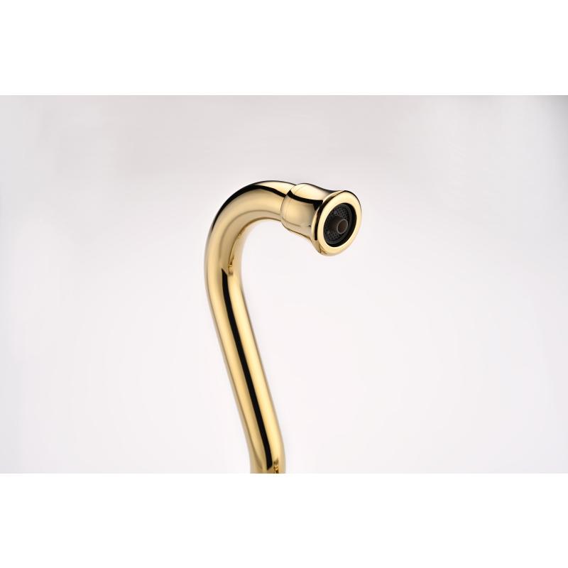 Смеситель для кухни Paulmark Retro Re213226-G Золото