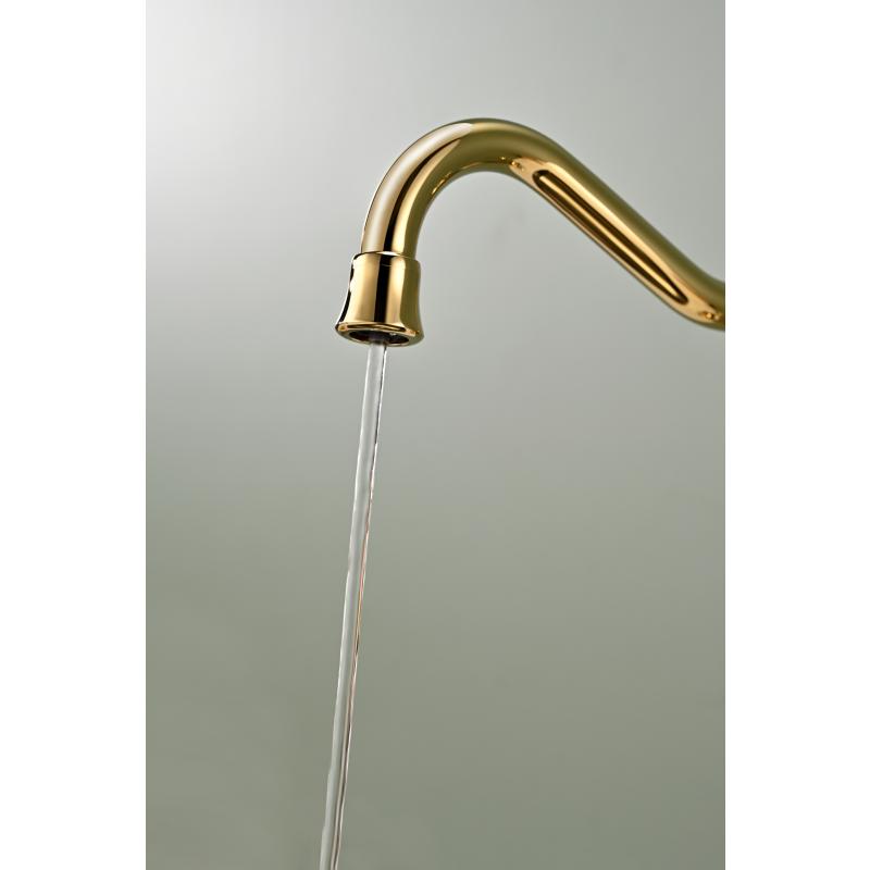 Смеситель для кухни Paulmark Retro Re213226-G Золото