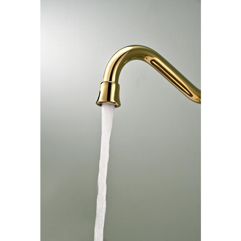 Смеситель для кухни Paulmark Retro Re213226-G Золото