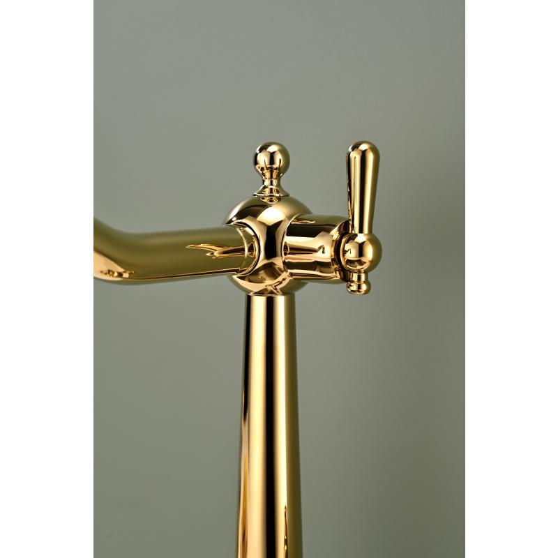 Смеситель для кухни Paulmark Retro Re213226-G Золото