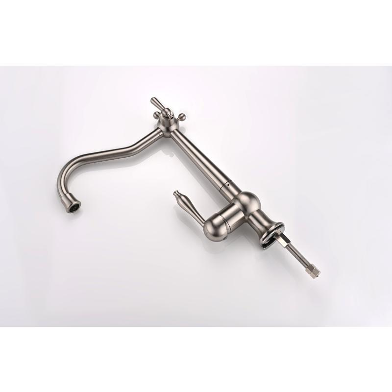 Смеситель для кухни Paulmark Retro Re213226-NI Никель