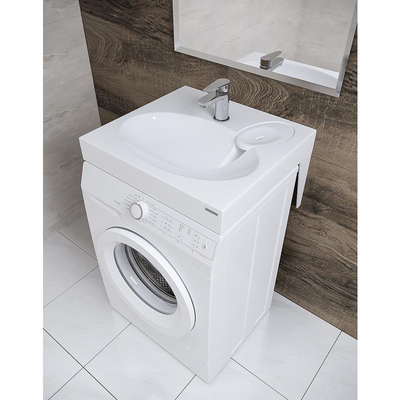 Раковина Paulmark Mond 60 PM720431 на стиральную машину Белая