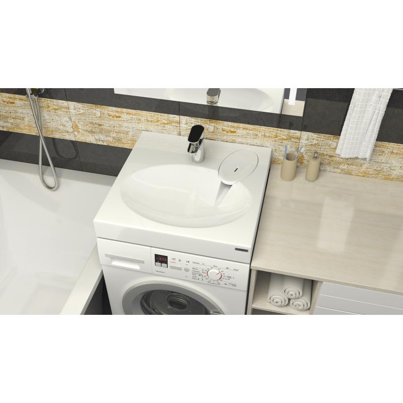 Раковина Paulmark Stern 60 PM700431 на стиральную машину Белая