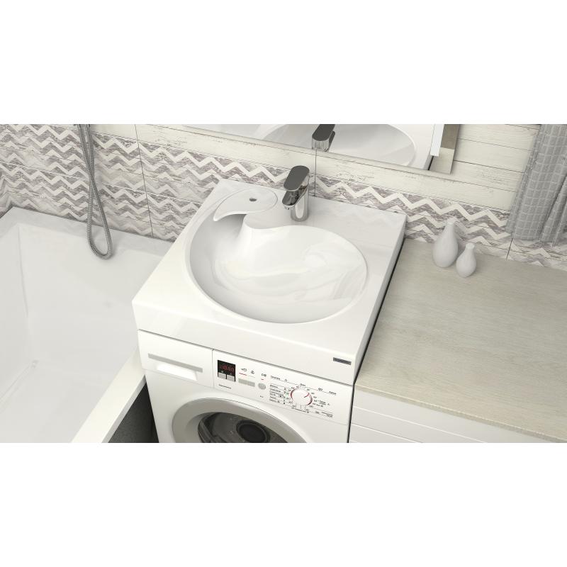 Раковина Paulmark Winken 60 PM740431 на стиральную машину Белая