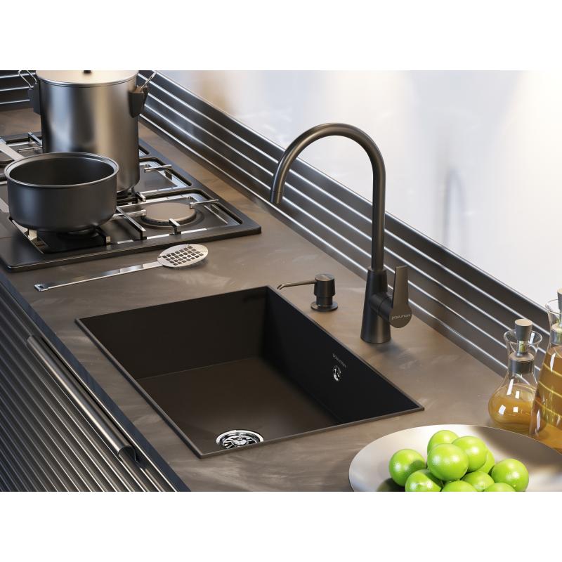 Дозатор для моющего средства Paulmark Sauber D001-401 Антрацит