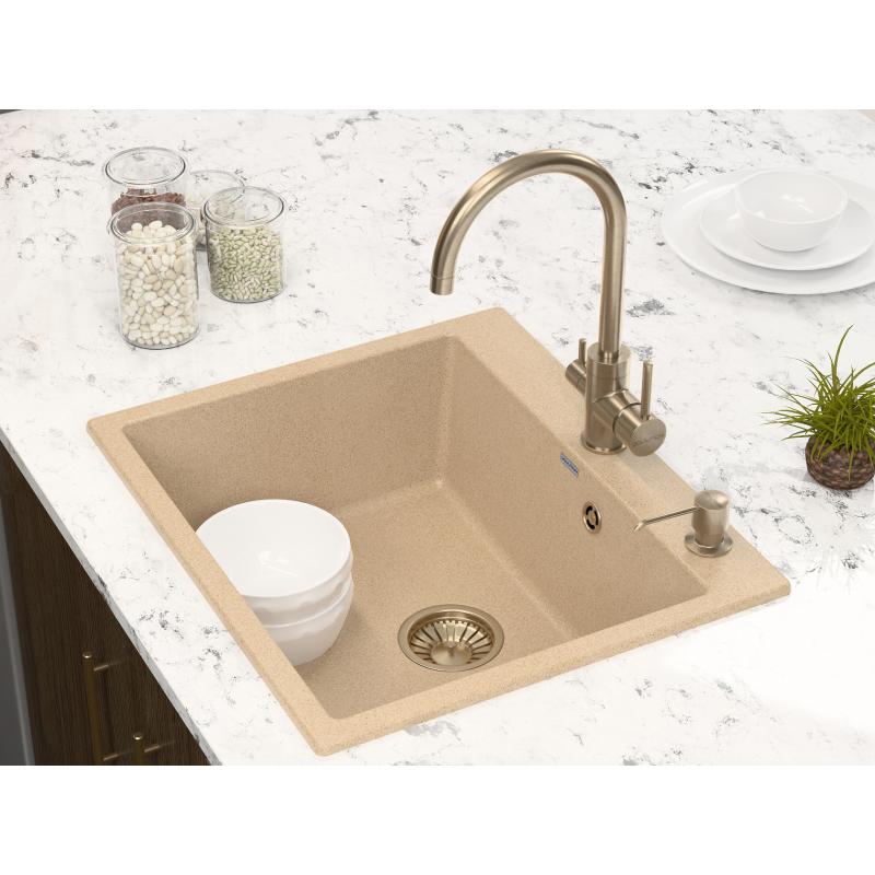 Дозатор для моющего средства Paulmark Sauber D001BR Бронза