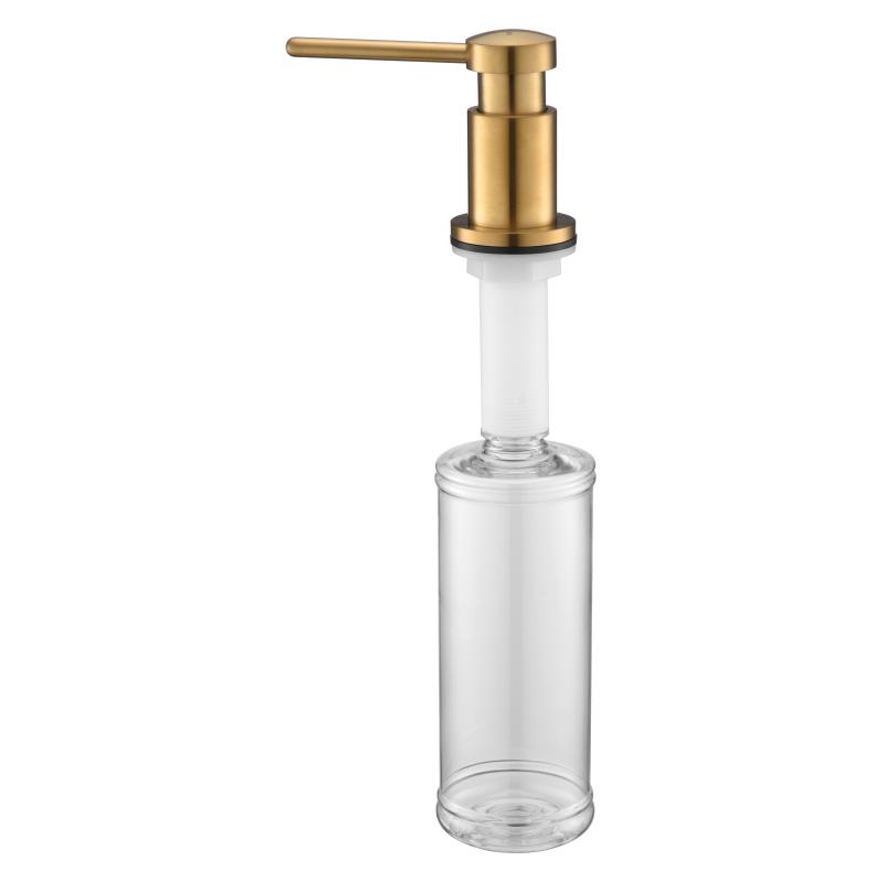 Дозатор для моющего средства Paulmark Brevit D005-BG Брашированное золото