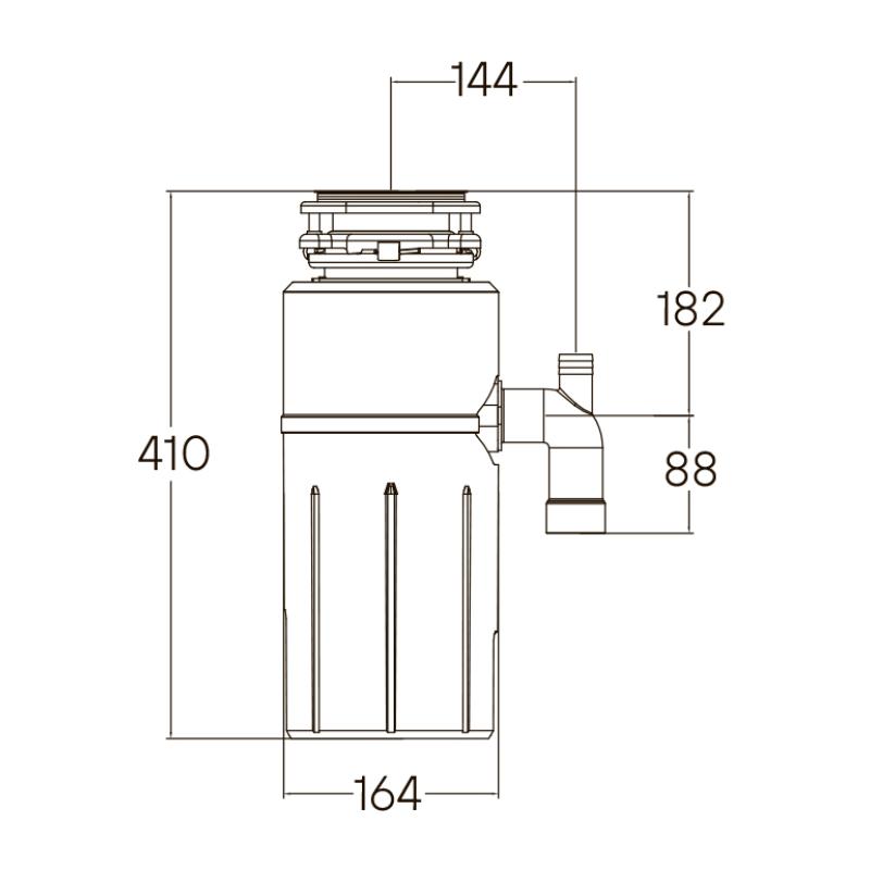 Измельчитель пищевых отходов Paulmark Intenso I-800 560 Вт