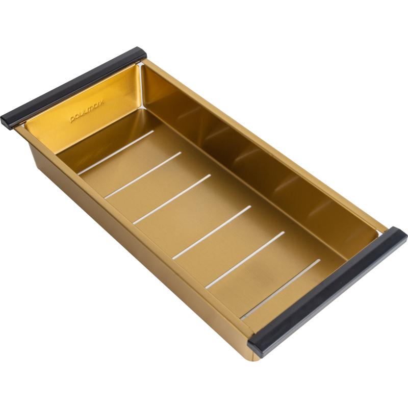 Коландер Paulmark Advance A430-BG для кухонной мойки, брашированное золото