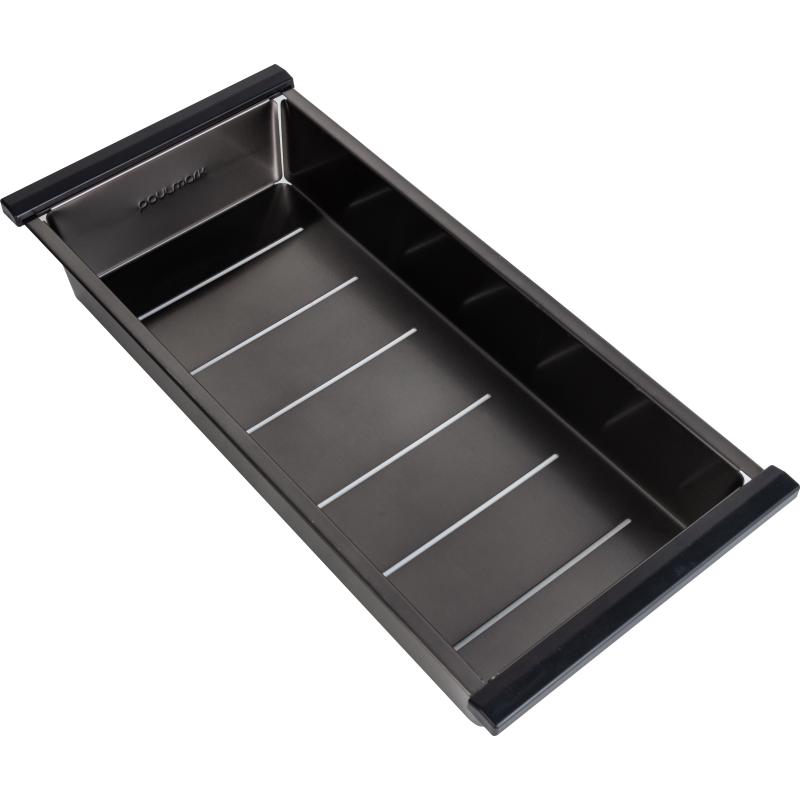 Коландер Paulmark Advance A450-GM для кухонной мойки, вороненая сталь