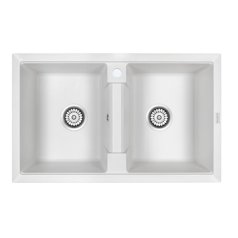 Кухонная мойка Paulmark Zwilling PM238150-WH Белый Кухонная мойка Paulmark Zwilling PM238150-WH Белый