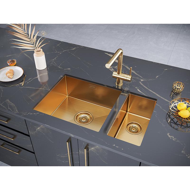Кухонная мойка Paulmark Klein 23 PM202344-BG Брашированное золото