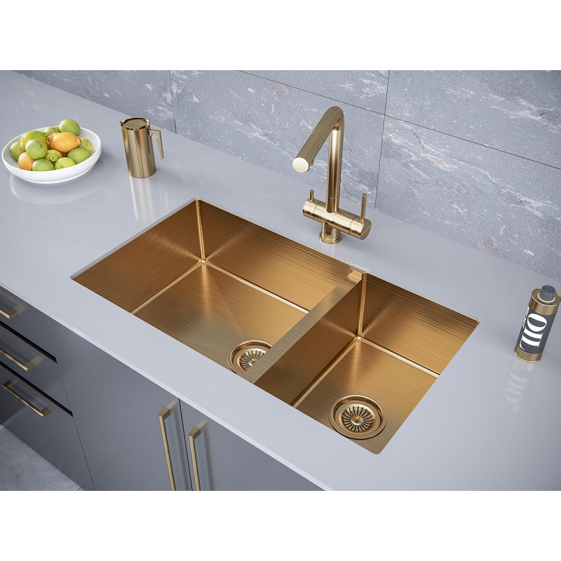 Кухонная мойка Paulmark Osser 78 PM527844-BG Брашированное золото