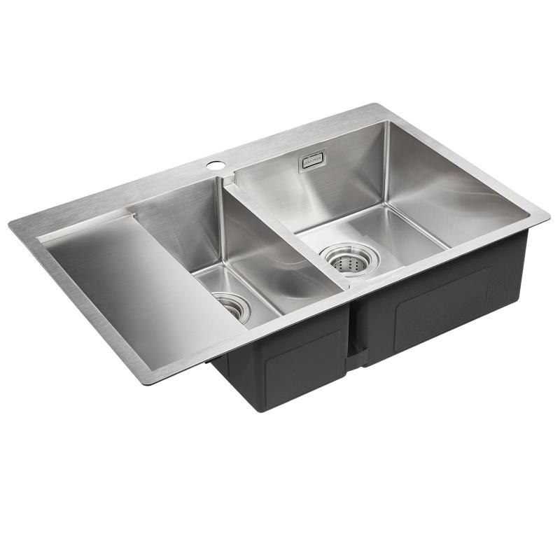 Кухонная мойка Paulmark Union 78 PM537851-BSR Брашированная сталь