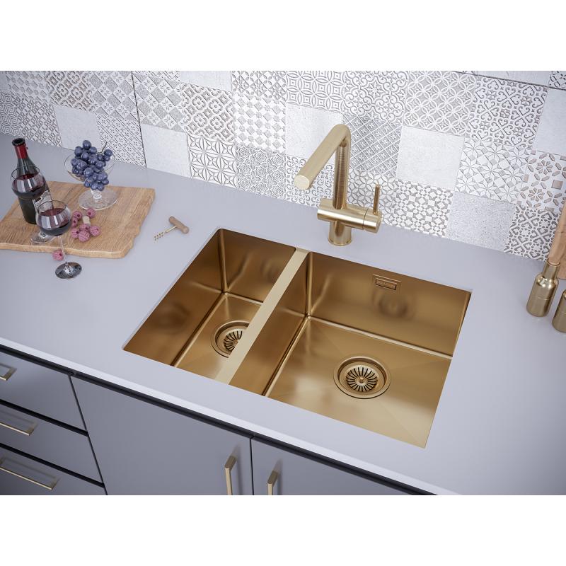 Кухонная мойка Paulmark Annex 59 PM545944-BGR Брашированное золото