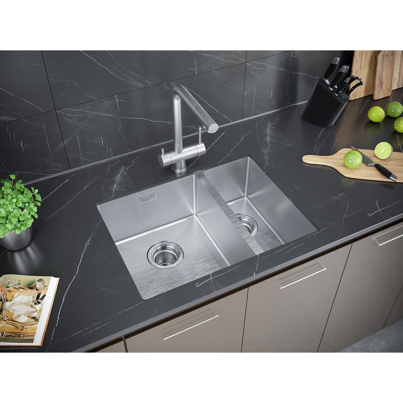 Мойка кухонная Paulmark Annex PM545944-BSL из нержавеющей стали, нержавеющая сталь