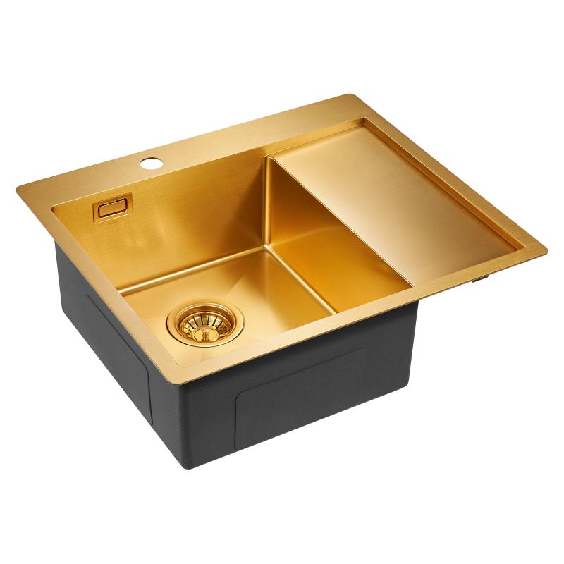 Кухонная мойка Paulmark Alster 59 PM825951-BGL Брашированное золото