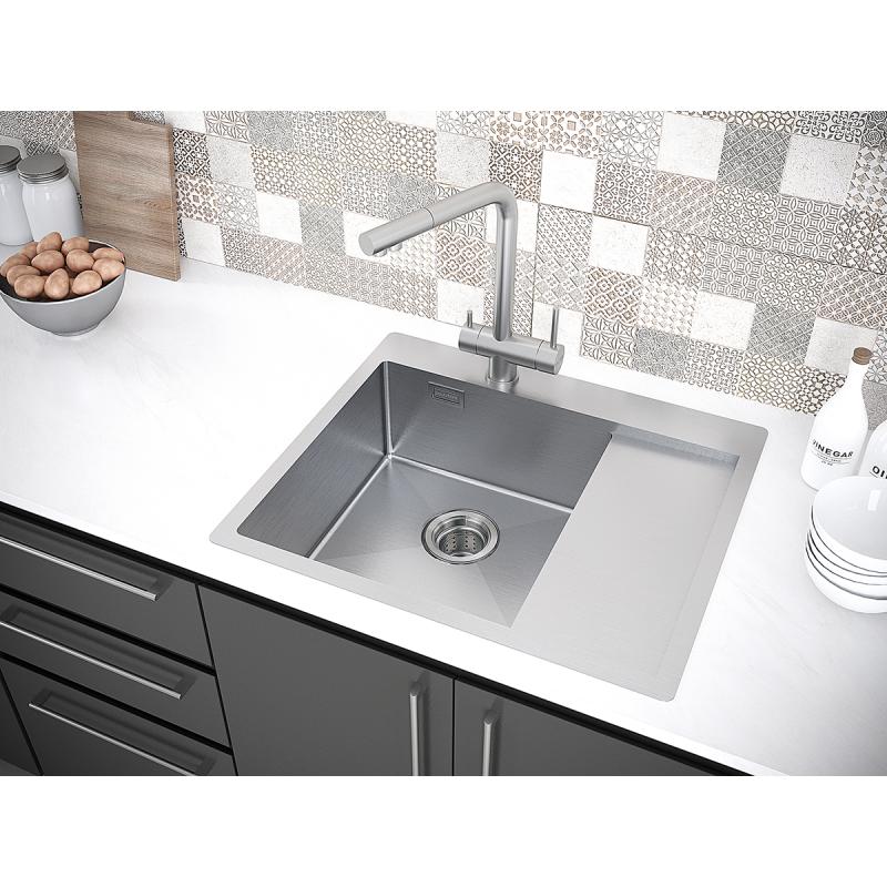 Кухонная мойка Paulmark Alster 59 PM825951-BSL Брашированная сталь