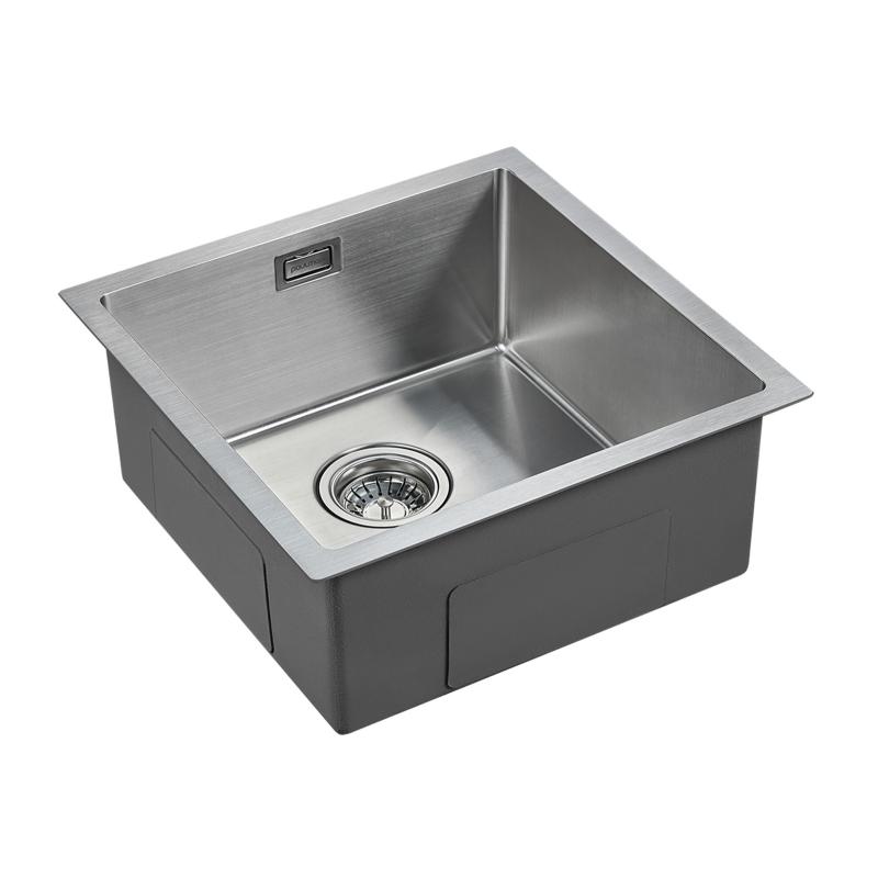 Кухонная мойка Paulmark Aller 44 PM904444-BS Брашированная сталь