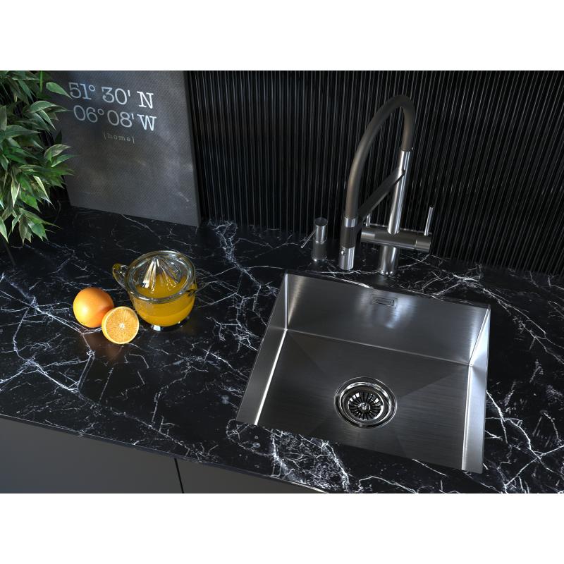 Кухонная мойка Paulmark Weser 48 PM804844-BS Брашированная сталь